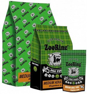 ZR Medium   Adult Dog  "ИНДЕЙКА+РИС" для собак средних пород.