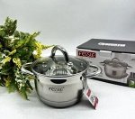 Кастрюля из нержавеющей стали с крышкой FESSLE диаметр 16 см (2.1 л)