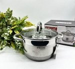 Кастрюля из нержавеющей стали с крышкой FESSLE диаметр 18 см (2.9 л)