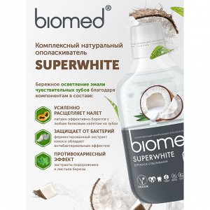 BIOMED ополаскиватель SUPER WHITE / СУПЕРВАЙТ 500 мл
