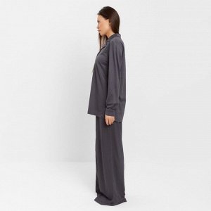 Костюм женский (рубашка, брюки, топ) KAFTAN Base, графит