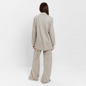 Костюм женский (рубашка, брюки, топ) KAFTAN Base, серый