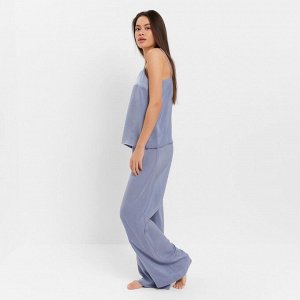 Комплект женский (майка, брюки) KAFTAN "Silk", голубой