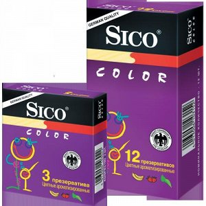 Презервативы Sico N3 Color (цветные ароматизированные)
