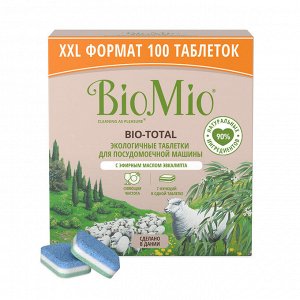 Таблетки для посудомоечной машины BioMio Bio-Tabs Multi, Эвкалипт 16г/100шт.