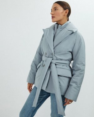 Куртка женская серо-голубой
