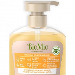 Гель для душа BioMio Bio shower gel Апельсин и бергамот 650 мл