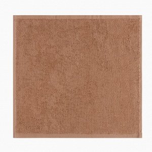 Набор махровых декоративных салфеток Этель "Beautiful" 30х30см-8шт, цвет коричневый, 100% хлопок