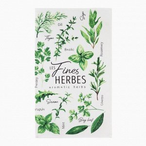 Полотенце кухонное Доляна Fines herbes, 35х60 см, 100% хл, 160г/м2