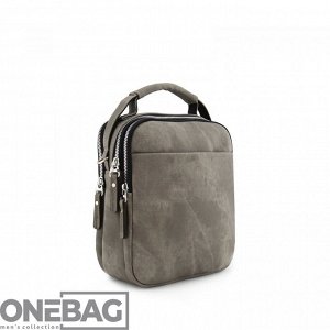 Сумка мужская ONEBAG средняя на короткой ручке и регулируемом плечевом ремне(min:975, max:1575)