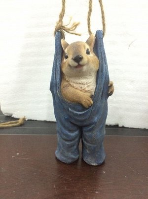 Декоративная фигурка Кролик в штанах из полирезины