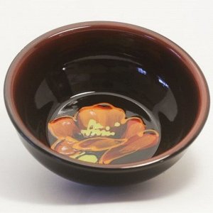Миска, 600 мл, средняя, керамика, МАК ЧЕРНЫЙ