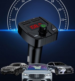 Автомобильное зарядное устройство + FM трансмиттер CAR X2 2USB, 5V/3.1A