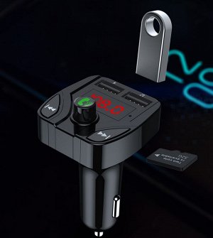 Автомобильное зарядное устройство + FM трансмиттер CAR X2 2USB, 5V/3.1A