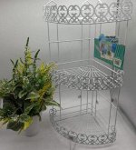 Полка угловая для ванной комнаты, 3 яруса, 60*24*24 см