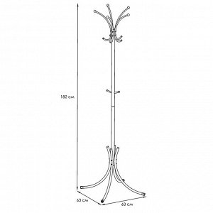 ТД Петровский Вешалка напольная для верхней одежды &quot;Корона&quot; 63х182см, металл, разборная, белый (Россия)