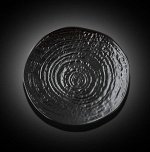Тарелка пирожковая, d 17 см., фрф, TREE RING BLACK, 6/72