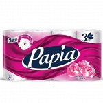 Туалетная бумага PAPIA Таинственный Сад 3 слоя 8 рул
