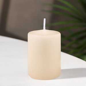 Свеча - цилиндр ароматическая "Солёная карамель" 4х6 см