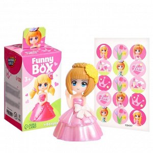 Игрушка - сюрприз Funny Box «Принцессы»: фигурка, наклейки, МИКС