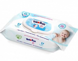 Детские влажные салфетки т. м. YOKOSUN 64 шт.
