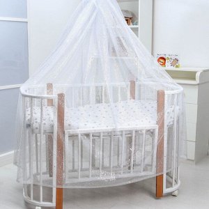 Балдахин для детской кроватки «Звездная пыль», без основания р-р 165х500 см, цвет белый
