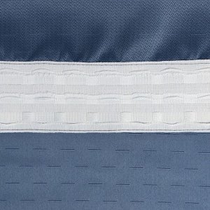 Штора портьерная Этель "Штрихи"цв.синий,на шторн.ленте 130*300 см,100% п/э