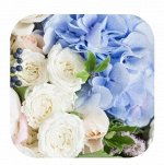 Подставка под горячее, 18 см, фанера, ЦВЕТЫ