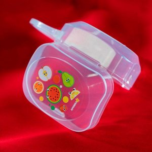 Контейнер для хранения и стерилизации детских сосок и пустышек «Фрукты»