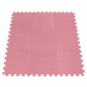 Мягкий пол универсальный, цвет розовый, 33х33 см 33МП-П/розовый
