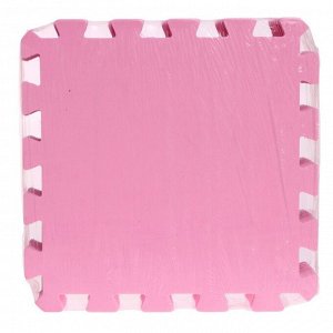 Мягкий пол универсальный, цвет розовый, 33х33 см 33МП-П/розовый