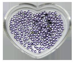 El Corazon Акриловые стразы для ногтей 200/12 SS4-сиреневый, круглый (D=1.5 mm)