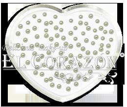 El Corazon Акриловые стразы для ногтей 200/41 SS4-белый, жемчуг (D=1.5 mm)