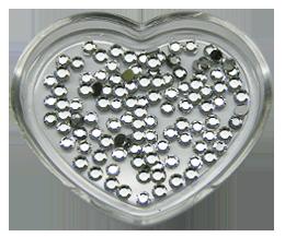 El Corazon Акриловые стразы для ногтей 200/71 SS7-серебро, круглый (D=2.2 mm)