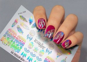 El Corazon Слайдер-дизайн для ногтей Wow-309 (голография)