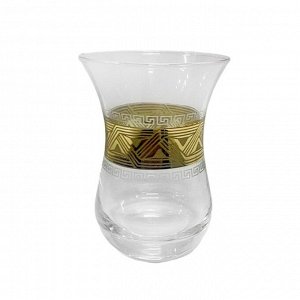 Набор стаканов для чая с рисунком Glasstar  "Пирамида"/ 6 шт. 120 мл