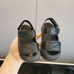 Детские сандалии из экокожи, с силиконовой подошвой и закрытыми пальчиками