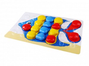 Мозаика для самых маленьких "Бабочка" d40/4 цв/27 эл Baby Toys