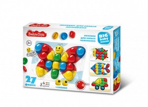 Мозаика для самых маленьких "Бабочка" d40/4 цв/27 эл Baby Toys