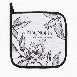 Кухонный набор «Доляна» Plant leaves: варежка 20x27 см, прихватка 19x19 см, 100% хлопок, 250 г/м²