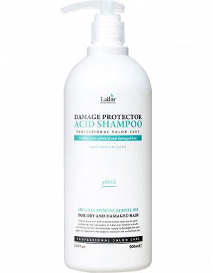 Профессиональный бесщелочной шампунь с коллагеном и аргановым маслом  Damaged Protector Acid Shampoo