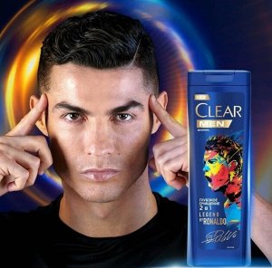Шампунь Clear Men против перхоти Глубокое Очищение 2в1 Legend by Ronaldo 400 мл