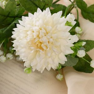 Цветы искусственные "Клевер гибридный" 7х61 см, белый