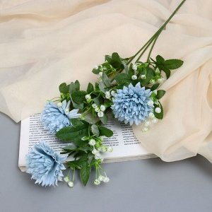 Цветы искусственные "Клевер гибридный" 7х61 см, голубой