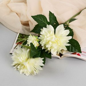 Цветы искусственные "Георгин садовый галант" 11х61 см, белый