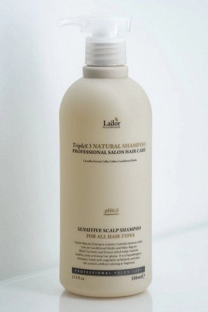 Профессиональный шампунь с протеинами шелка и кератином triplex natural shampoo 530ml