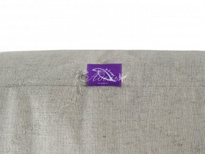 Подушка "Лен"двухкамерная, силикон.волокно, молния 50*70, лен 40%, хлопок 60%(600гр)