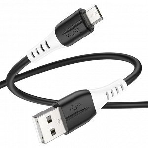 USB кабель Hoco Silicone Charging Data Cable MicroUSB 2.4A