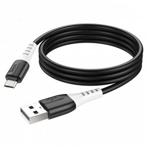 USB кабель Hoco Silicone Charging Data Cable MicroUSB 2.4A