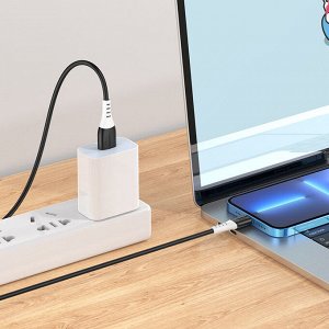 USB кабель Hoco Silicone Charging Data Cable For Lightning 2.4A